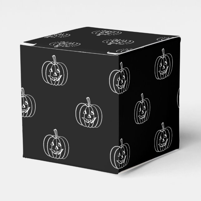 Haloween jack o lantern svartvita tremor presentaskar (Framsidan Sidan)