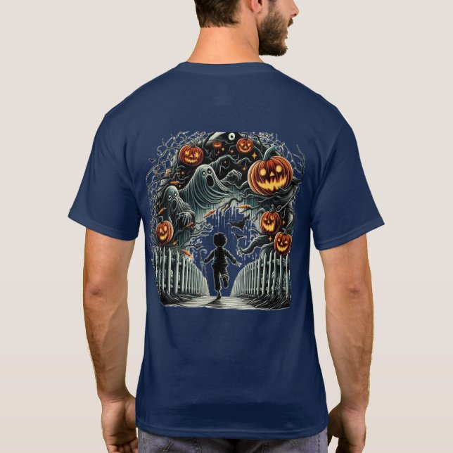 Haloween-pojkeffekt T-Shirt (Baksida)