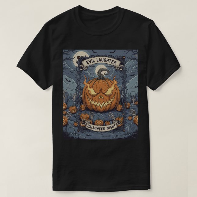 Haloween Pumpkin T Shirt (Design framsida)