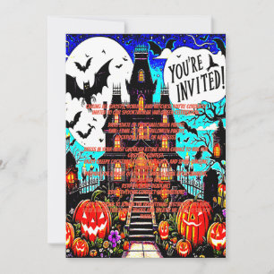 Haloween Pumpkins-inbjudan Inbjudningar