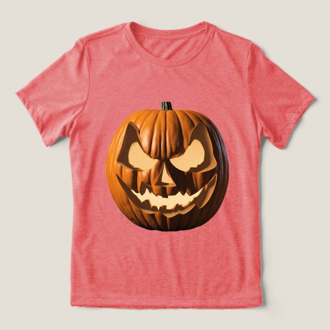 Haloween Red Triblend T-Shirt för kvinnor (Design Framsida)