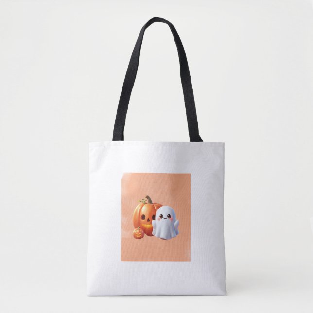 Haloween Tote Bag Tygkasse (Framsida)