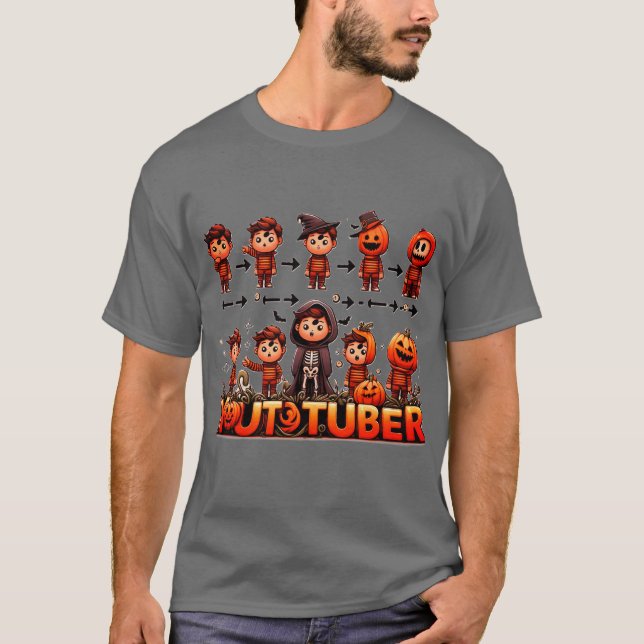 haloween Youtuber T-Shirt (Framsida)