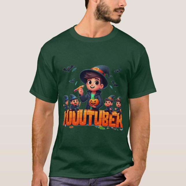 haloween Youtuber T-Shirt (Framsida)