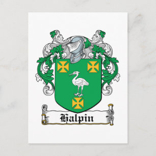 Halpin Family Crest Vykort