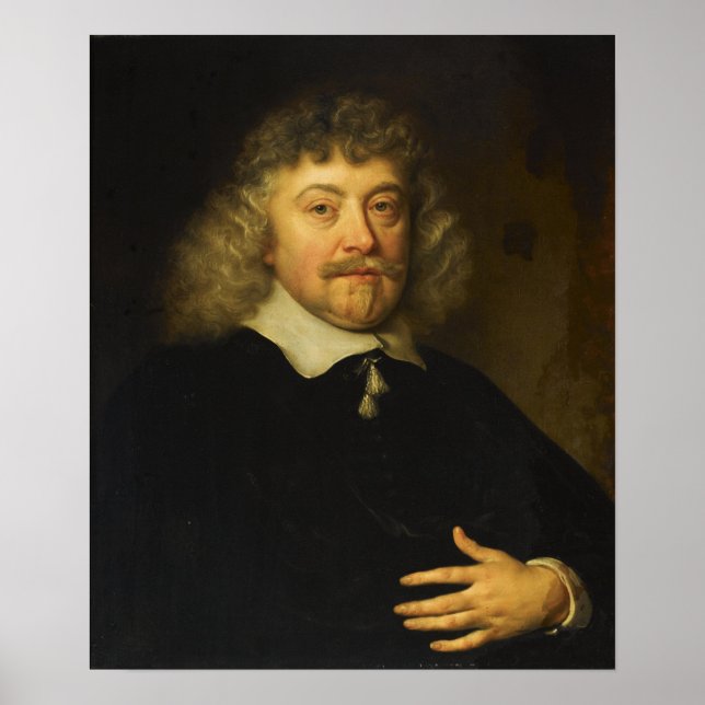 Hals - Govert Flinck Porträtt of Joseph Coymans Poster (Framsidan)