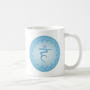 Hals ljusa Chakra - - blått Kaffemugg