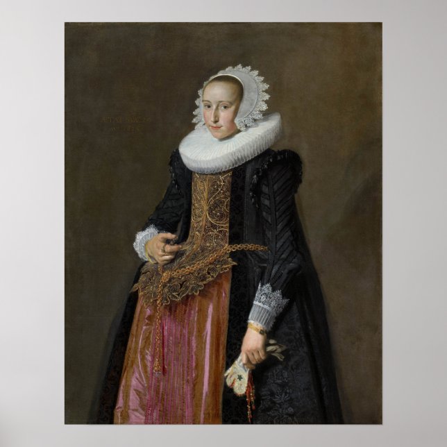 Hals - Porträtt av Aletta Hanemans Mauritshuis Poster (Framsidan)