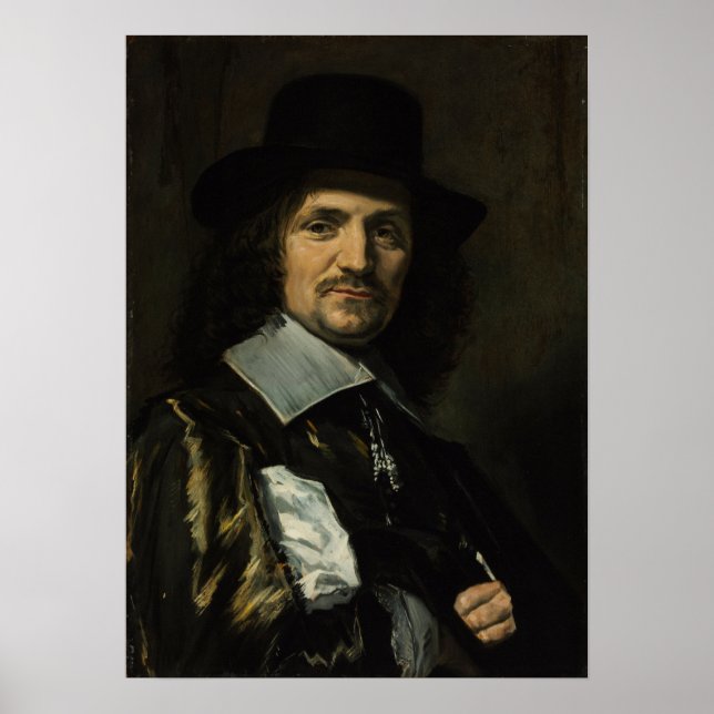 Hals - Porträtt vid Painter Jan Asselyn Poster (Framsidan)