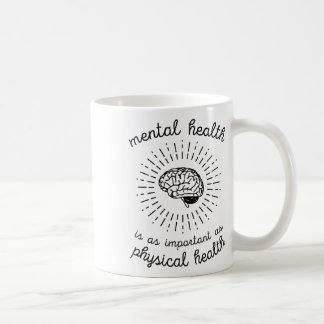 Hälsa är lika viktigt som fysisk hälsa kaffemugg