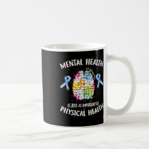 Hälsa är lika viktigt som fysisk hälsa kaffemugg