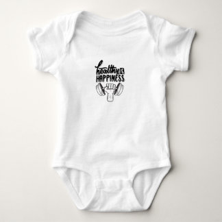 hälsa är lycka gym motivation design t shirt
