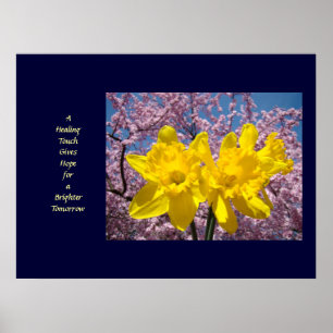 Hälsa Art A Healing Touch Ge Hoppar på Poster