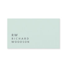 Hälsa Blek Mint Mint Mint Namn Initialer| Enkel