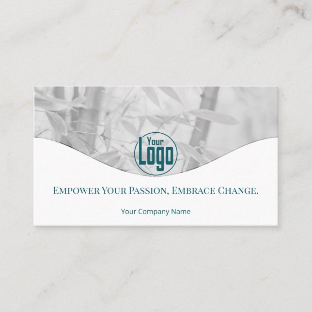 Hälsa Coach Company Employee Teal Affärskort Lojalitetskort (Framsida)