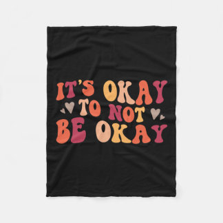 Hälsa - det är okej att inte vara okej fleecefilt