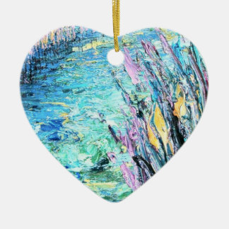 Hälsa dina grann julgransprydnad keramik