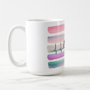 Hälsa, liv, skratt kaffemugg