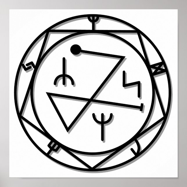 Hälsa Magisk Symbol Poster (Framsidan)