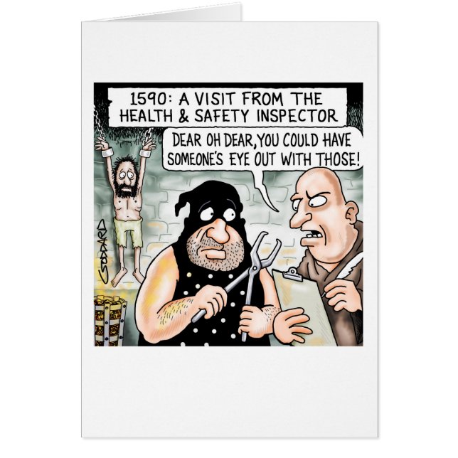 Hälsa och säkerhet hälsningskort (Framsidan)