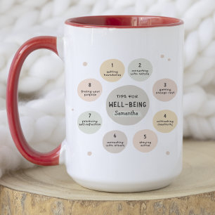 Hälsa tips Self-Care Motivational Quote Mugg