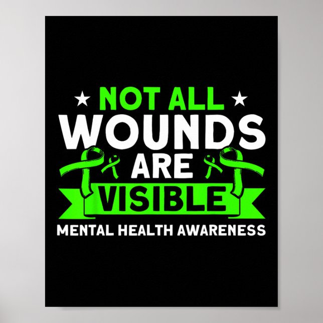 Hälsan är inte alla sår som synliggör psykisk häls poster (Framsidan)