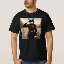 Hälsande Marine Corps Wolf