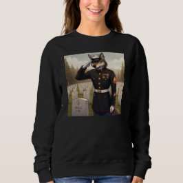 Hälsande Marine Corps Wolf T Shirt