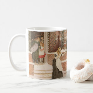 Hälsar på brevbäraren av Robert Walker Macbeth Kaffemugg