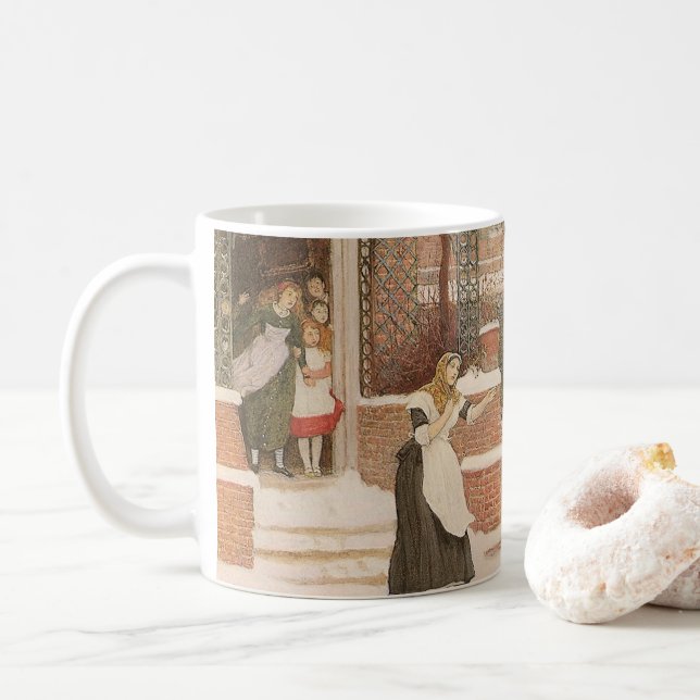 Hälsar på brevbäraren av Robert Walker Macbeth Kaffemugg (Med munk)