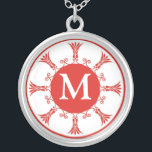 Halsband för hänge för Monogrambrev M initialt<br><div class="desc">Visa din pride i din initialer som ha på sig ett monogrambrevhänge. Det initiala silverhänget gör också en minnesvärd gåva för något speciellt tillfälle för det viktiga folket av ditt liv.</div>