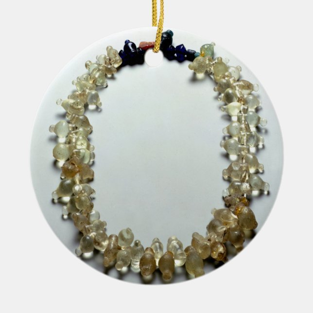 Halsband från Pritlury, järnålder, 4th århundrade Julgransprydnad Keramik (Framsidan)