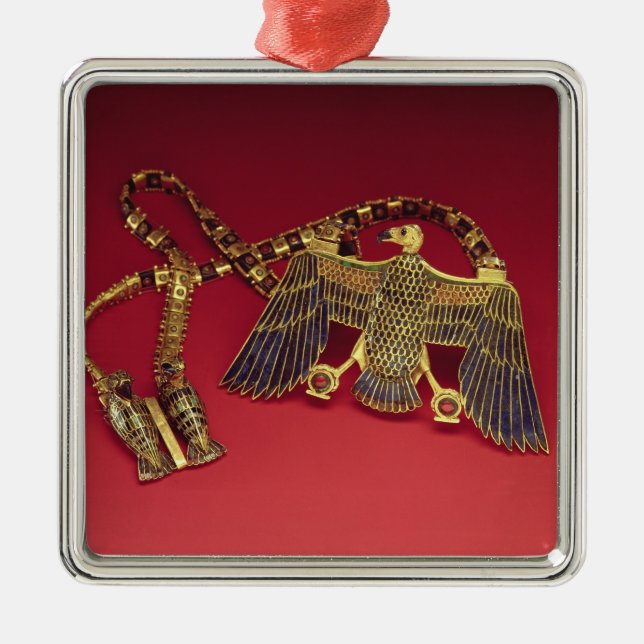 Halsband med gamhänget julgransprydnad metall (Framsidan)