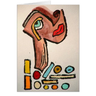 Halsbandkonstkortet av Augustine Hälsningskort