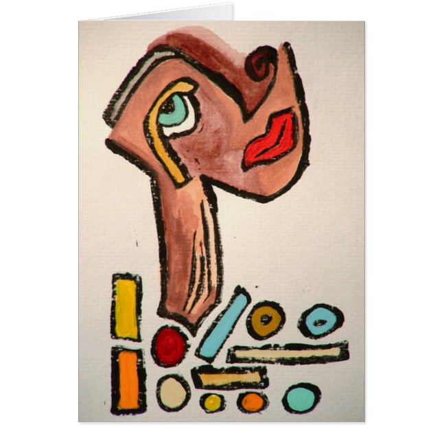 Halsbandkonstkortet av Augustine Hälsningskort (Framsidan)