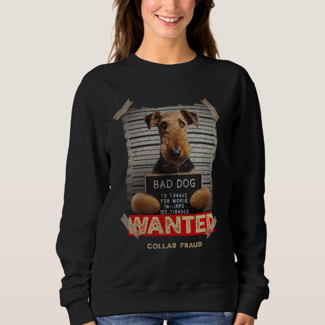 Halsbandsbedragaren: Airedale Terriern T Shirt (Framsida)