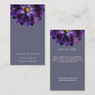 Halsbandsdisplay, Mystical Lotus Mandala Hantverka Visitkort
