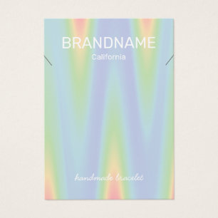 Halsbandsställning Färggradient Ombre Chevron Logo Visitkort