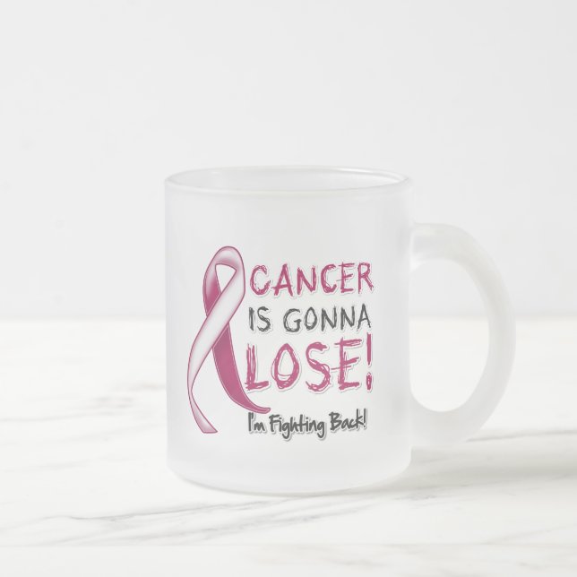 Halscancer går att förlora frostad glasmugg (Höger)