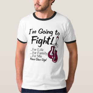 Halscancer mig förmiddag som går att slåss t-shirt