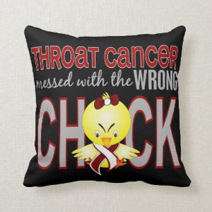 Halscancer röra med den fla chicken kudde