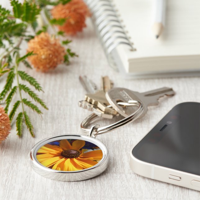 Halse Rund Silverfärgad Nyckelring (Sidan)