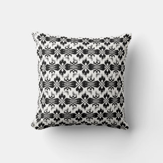 Hälsingemönster - Pillow - Schablon Ornament Black Kudde