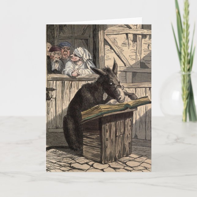 Hälskort för "lärde dig Donkey" Kort (Framsida)