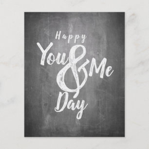 Hälsning-årsdagen av den s.k. "chalkboard"-utställ