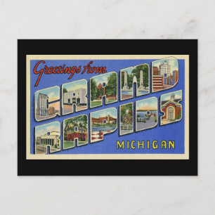 Hälsning av Grand Rapids Michigan Vykort