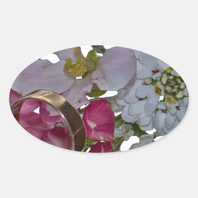 Hälsning - Cheers Ovalt Klistermärke (Framsida)