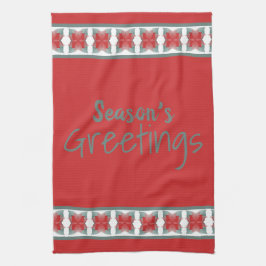 Hälsning Dishtowel-Julhelgen i Barn Red Kökshandduk