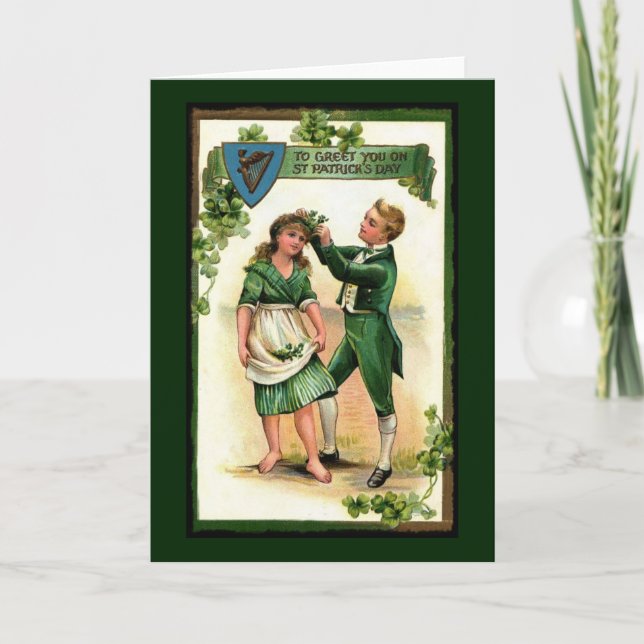 Hälsning du på St Paddy's Day Kort (Framsida)