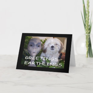 Hälsning Earthlings Kort